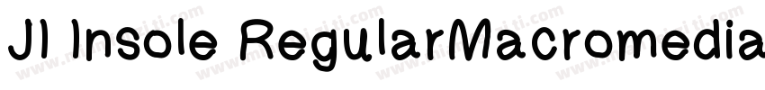 JI Insole RegularMacromedia Fontogr字体转换